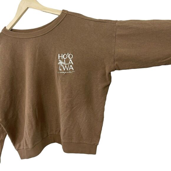 Jungmaven X-Large Sweatshirt Hemp Organic Cotton Top Brown Womens READ *Logo - Picture 10 of 16